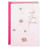 My Love, My Friend Birthday Card for Wife