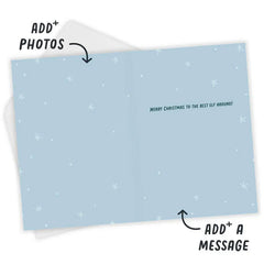 Santa's Little Helper Custom Christmas Card