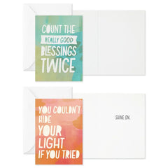 Abstract Collage Boxed Encouragement Cards Assortment, Pack of 12
