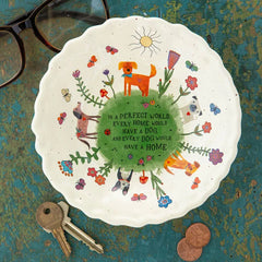 Natural Life Every Dog Has a Home Ceramic Catchall Dish