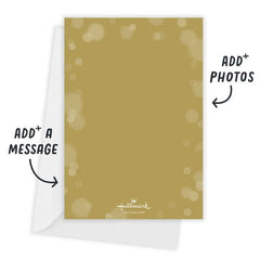 Soft Bubbles Flat Christmas Photo Card