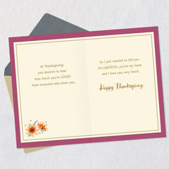 I Love You Very Much Thanksgiving Card for Mom