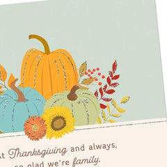 So Glad We're Family Thanksgiving Card