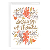 Season of Thanks Custom Thanksgiving Card