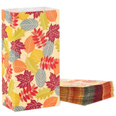 Fall Leaves Paper Goodie Bags, Pack of 30