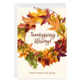 Thanksgiving Blessings Custom Thanksgiving Card