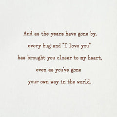 My Love Is With You Near or Far Birthday Card for Son