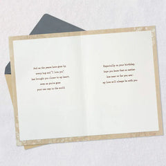 My Love Is With You Near or Far Birthday Card for Son