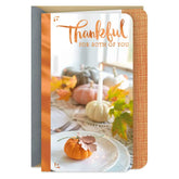 With Love and Warm Memories Thanksgiving Card for Both