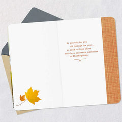 With Love and Warm Memories Thanksgiving Card for Both