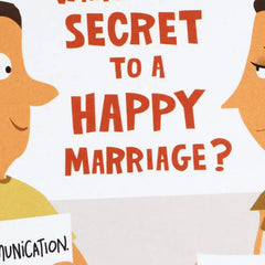 The Secret to a Happy Marriage Funny Anniversary Card for Couple