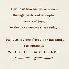 I Celebrate Us Anniversary Card for Husband