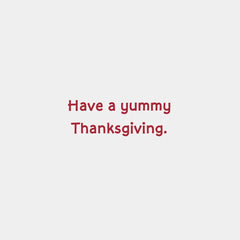 Fat Cat Funny Thanksgiving Card