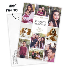 Favorite Memories Photo Collage Flat Holiday Photo Card