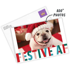 Festive AF Funny Custom Christmas Card