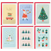 Festive Fun Boxed Christmas Cards Assortment, Pack of 24