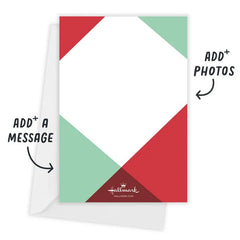Modern Merry Flat Christmas Photo Card