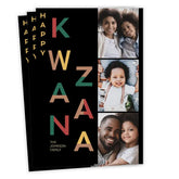 Festive Lettering Flat Kwanzaa Photo Card