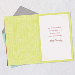 May God's Goodness Fill Your World Birthday Card