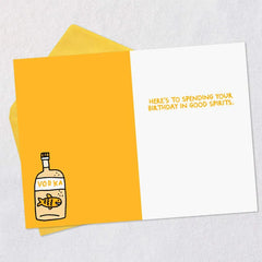 Spend Your Day in Good Spirits Funny Birthday Card
