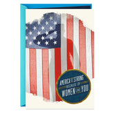 America Is Strong Because of You Veterans Day Card for Her