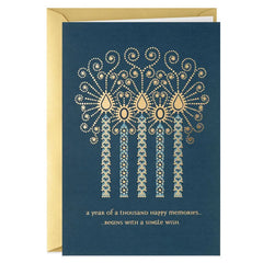 Wish for Happiness Candles Birthday Card