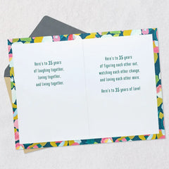 Here's to the Love You Share 35th Anniversary Card