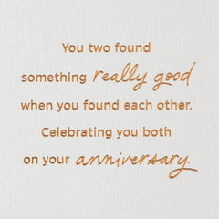 Wonderful to See You So Happy Anniversary Card for Daughter and Spouse