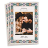 Arts and Crafts Floral Flat Wedding Save the Date