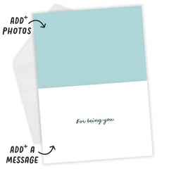 Artistic Floral Bouquet Custom Thank-You Card