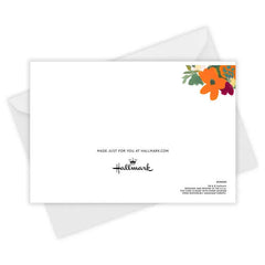 Artistic Floral Bouquet Custom Thank-You Card