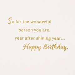 For the Wonderful Person You Are Birthday Card