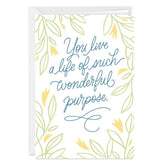 Life of Wonderful Purpose Custom Card