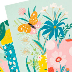 Floral Motif Boxed Blank Notes Assortment, Pack of 24