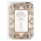 Joy Religious Spanish-Language Wedding Card for Couple With Prayer Card