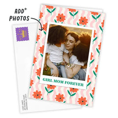Girl Mom Forever Custom Mother's Day Card