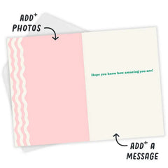 Girl Mom Forever Custom Mother's Day Card