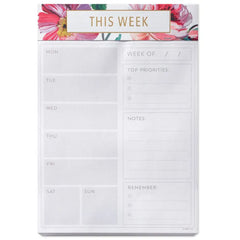 Lush Floral Prompted Note Pad