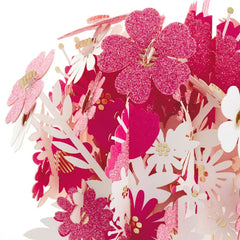 Happy Thoughts Flower Bouquet 3D Pop-Up Thinking of You Card