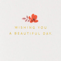Beautiful Day Flower Bouquet Birthday Card