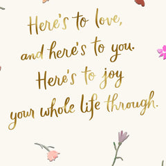 Here's To Love Wedding Shower Card