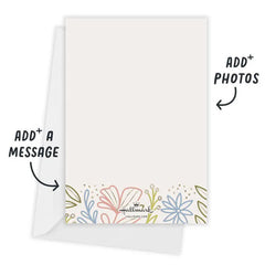 Floral and Flourish Flat Graduation Announcement