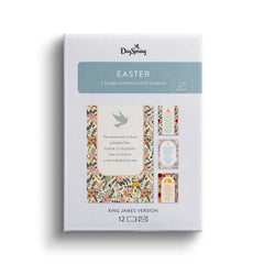Faith Icons and Flowers Assorted Religious Easter Cards, Box of 12