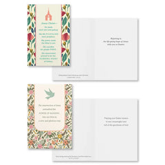 Faith Icons and Flowers Assorted Religious Easter Cards, Box of 12