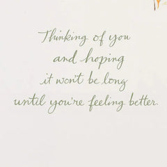 Hoping You Feel Better Soon Get Well Card
