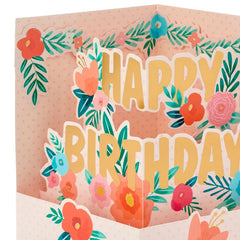 Thankful for You 3D Pop-Up Birthday Card