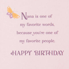You're One of My Favorite People Birthday Card for Nana