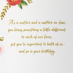 Wonderful Mother and Mother-in-Law Birthday Card From Couple