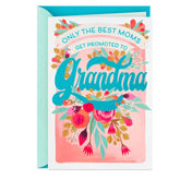 Only the Best Moms Get Promoted to Grandma New Baby Card