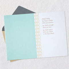 With Caring Prayers Religious Sympathy Card for Loss of Husband